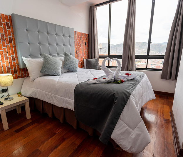 Luxury casino hotel room